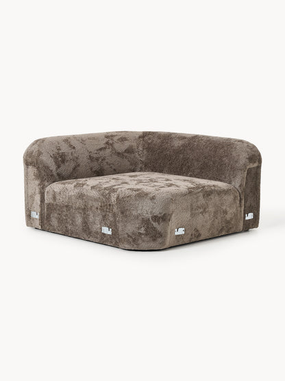 Galeriebild 1 - Rundes Teddy-Bouclé-Eckmodul Wolke