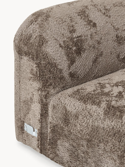 Rundes Teddy-Bouclé-Eckmodul Wolke