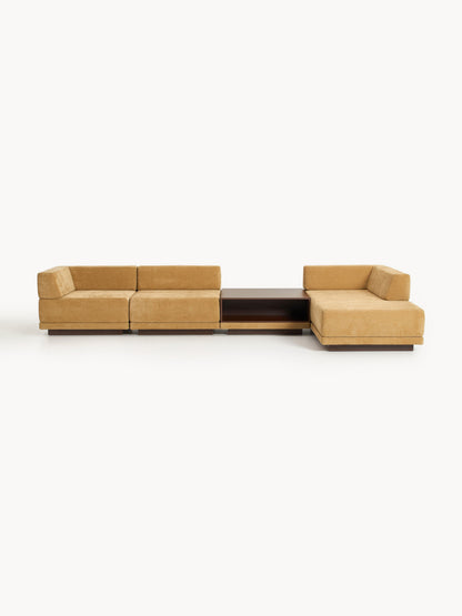 Modulares Ecksofa Colin (4-Sitzer) mit Couchtisch