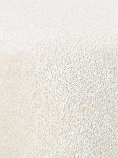 Ovale Ottomane Wolke aus Teddy-Bouclé
