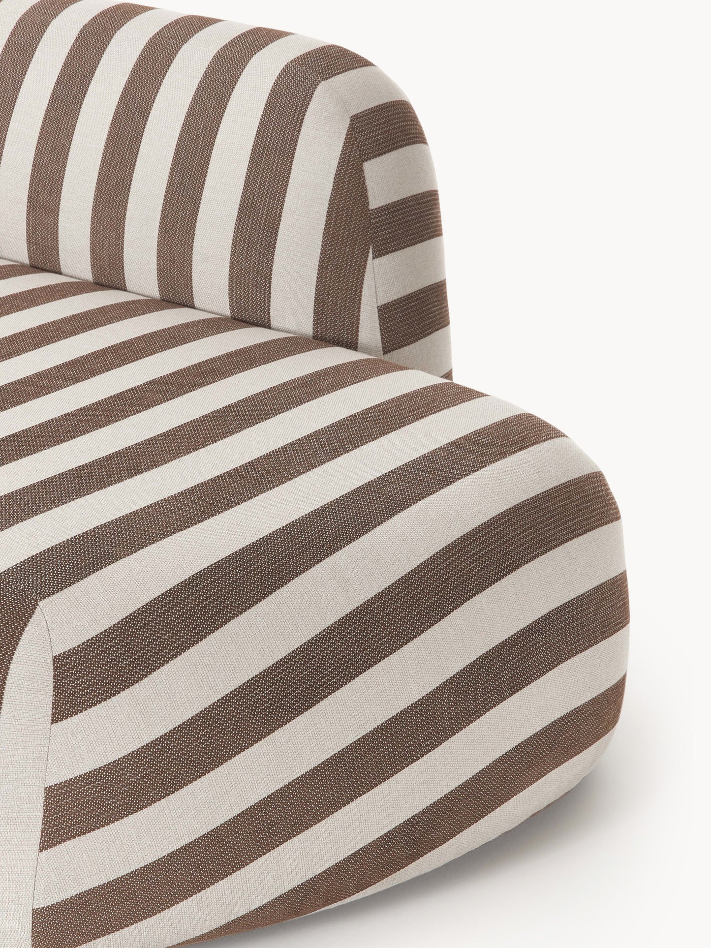 Gestreiftes Chaise-Modul Wolke