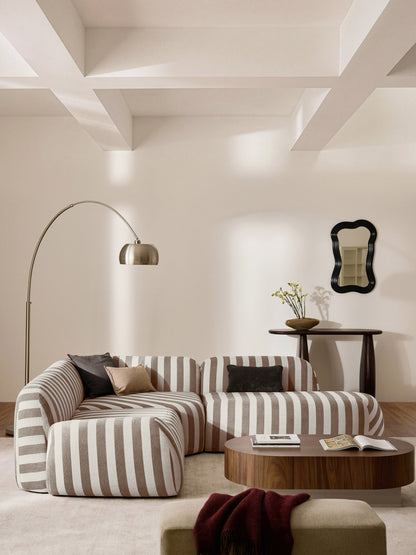 Gestreiftes Chaise-Modul Wolke