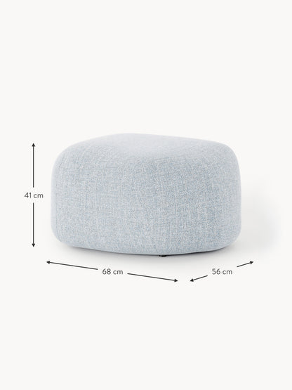 Ovaler Bouclé-Sofa-Hocker Wolke