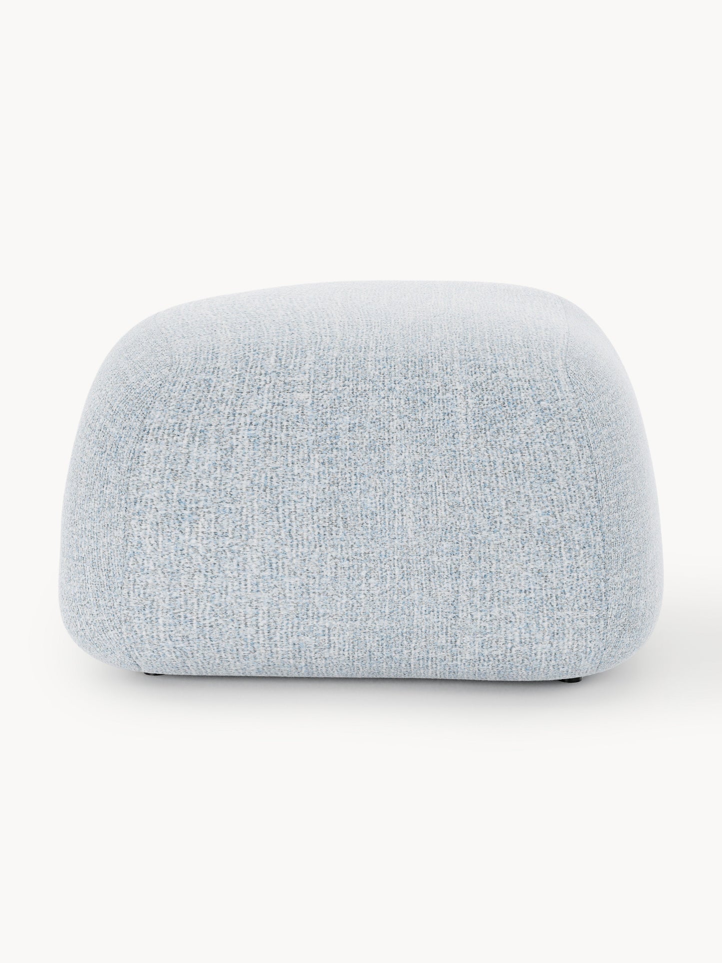Ovaler Bouclé-Sofa-Hocker Wolke