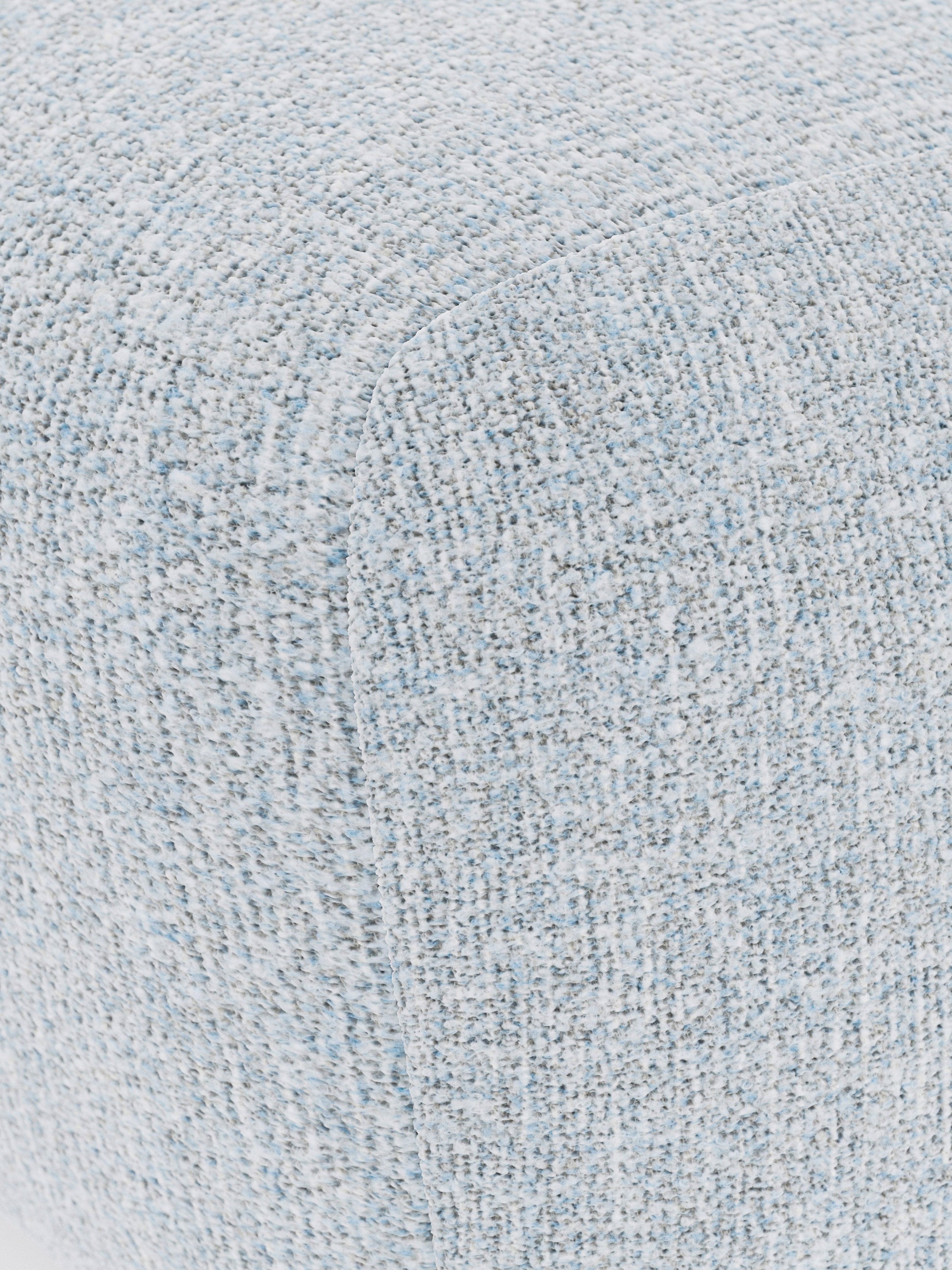 Ovaler Bouclé-Sofa-Hocker Wolke