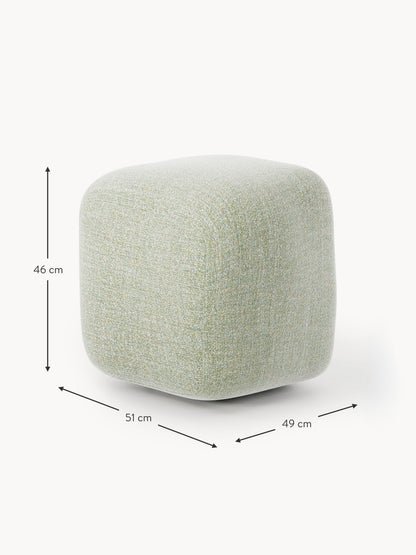 Hoher Bouclé-Sofa-Hocker Wolke