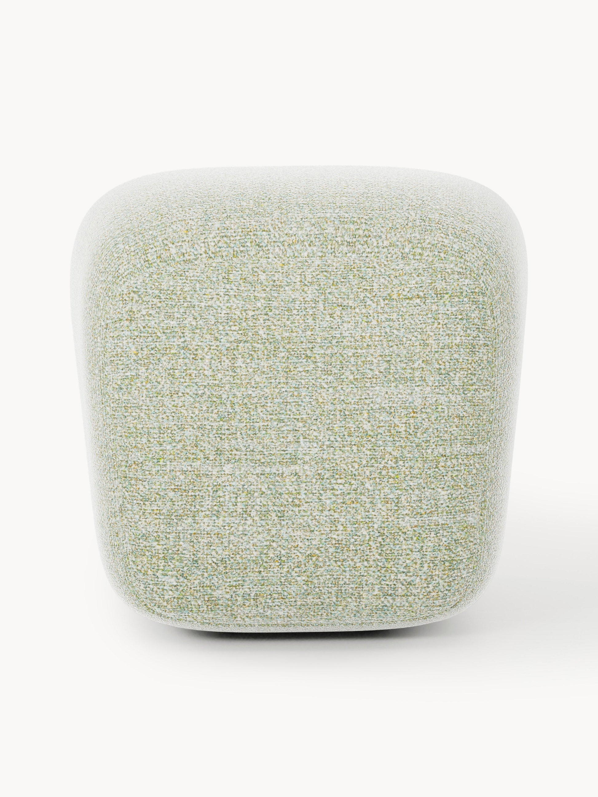 Hoher Bouclé-Sofa-Hocker Wolke