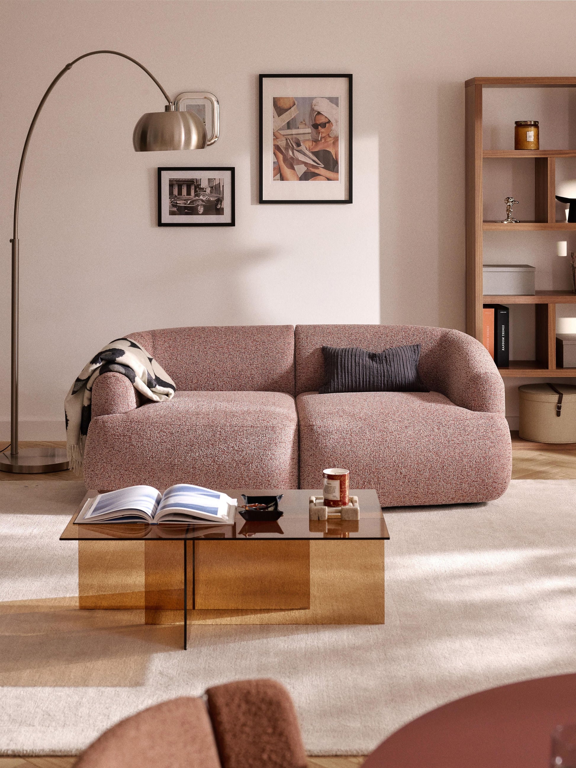 Modulares Bouclé-Sofa Sofia (2-Sitzer)