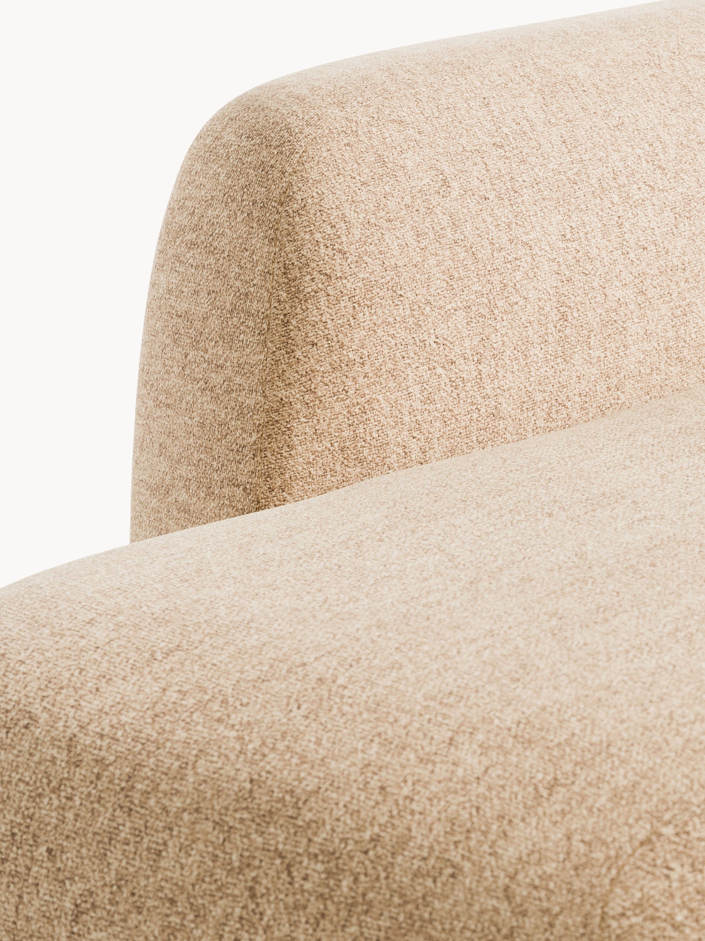 Bouclé-Sofa Wolke (2-Sitzer) mit Chaiselongue