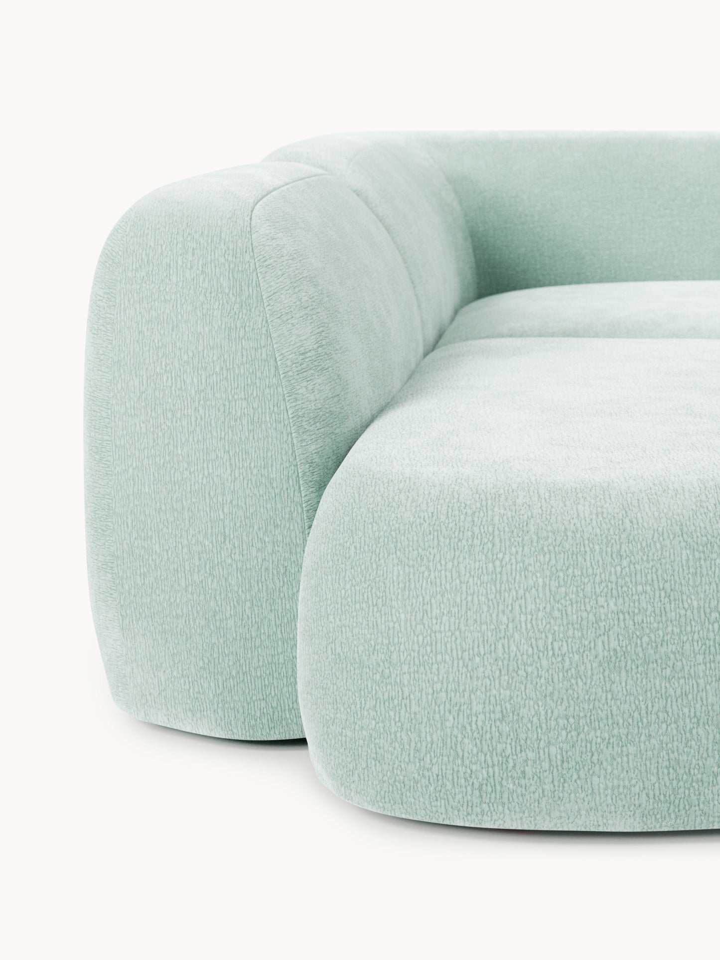 Modulares XL-Ecksofa Wolke mit Chaiselongue