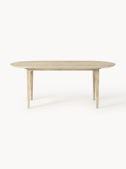 Ovaler Esstisch Archie aus Eichenholz, 200 x 100 cm