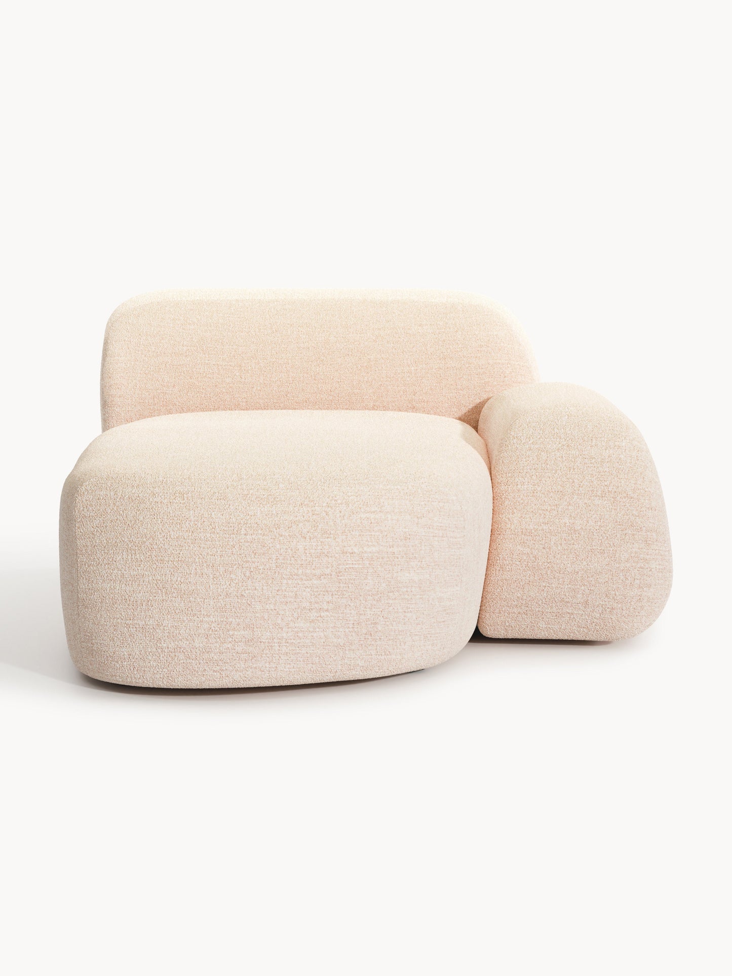 Galeriebild 1 - Bouclé-Chaise-Eckmodul Wolke