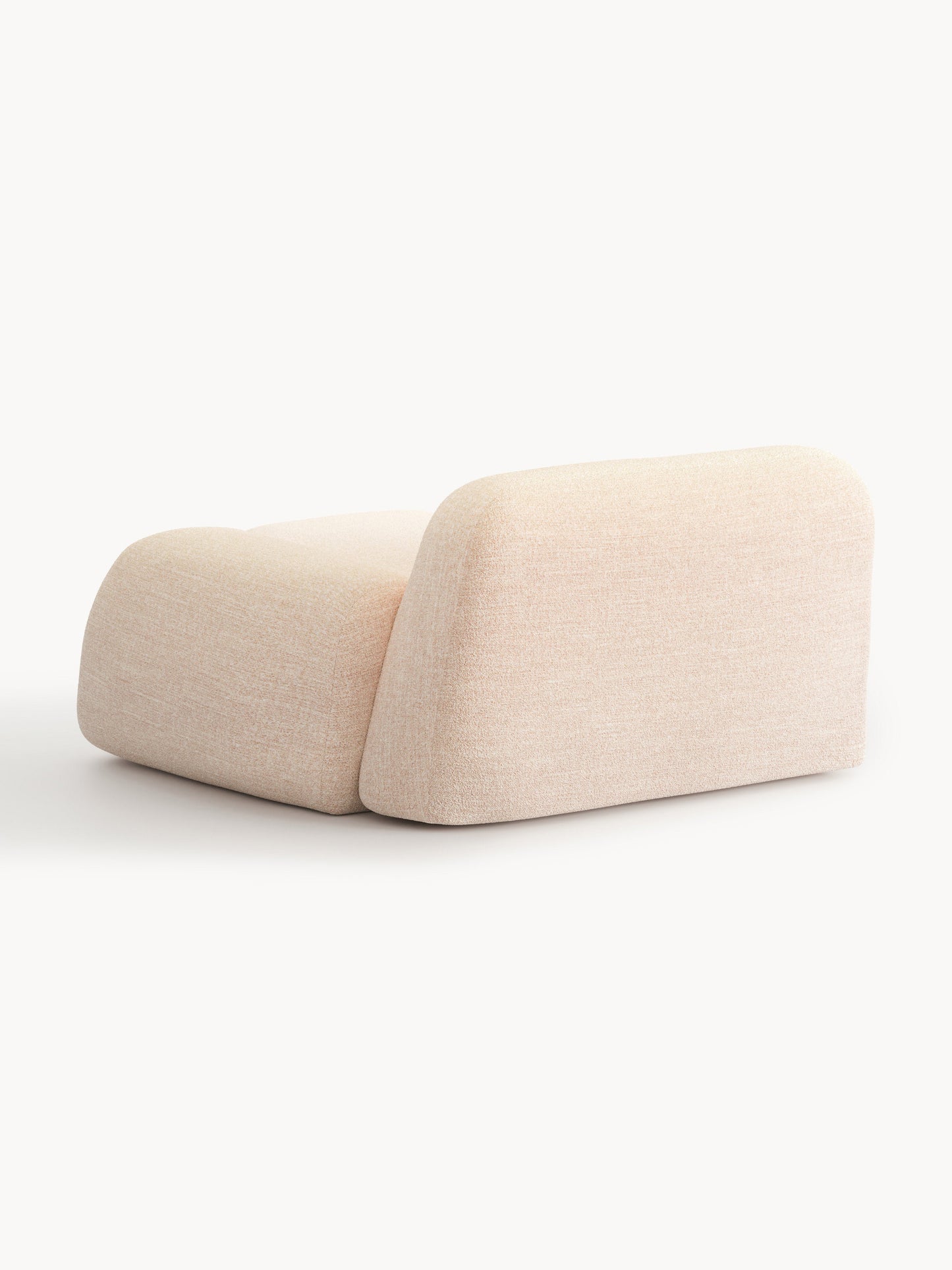 Bouclé-Chaise-Eckmodul Wolke