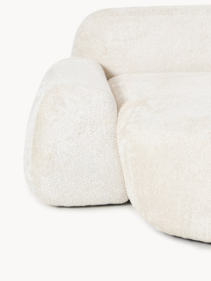 XL Modulares Teddy-Bouclé-Ecksofa Wolke mit Chaiselongue