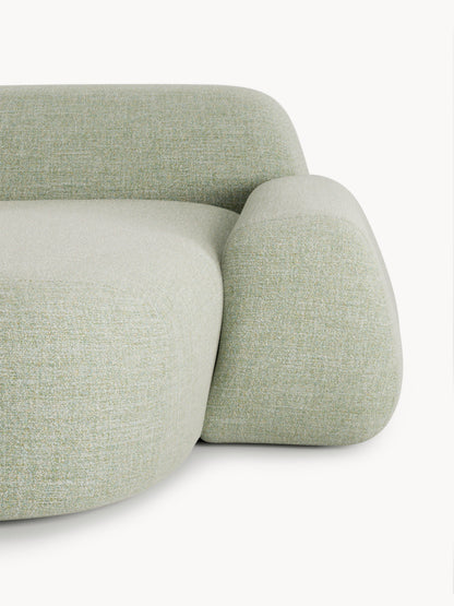 Modulares Bouclé-Ecksofa Wolke (4-Sitzer) mit Chaiselongue