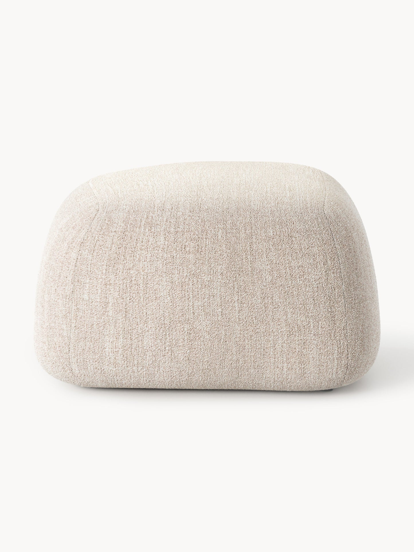Ovaler Bouclé-Sofa-Hocker Wolke