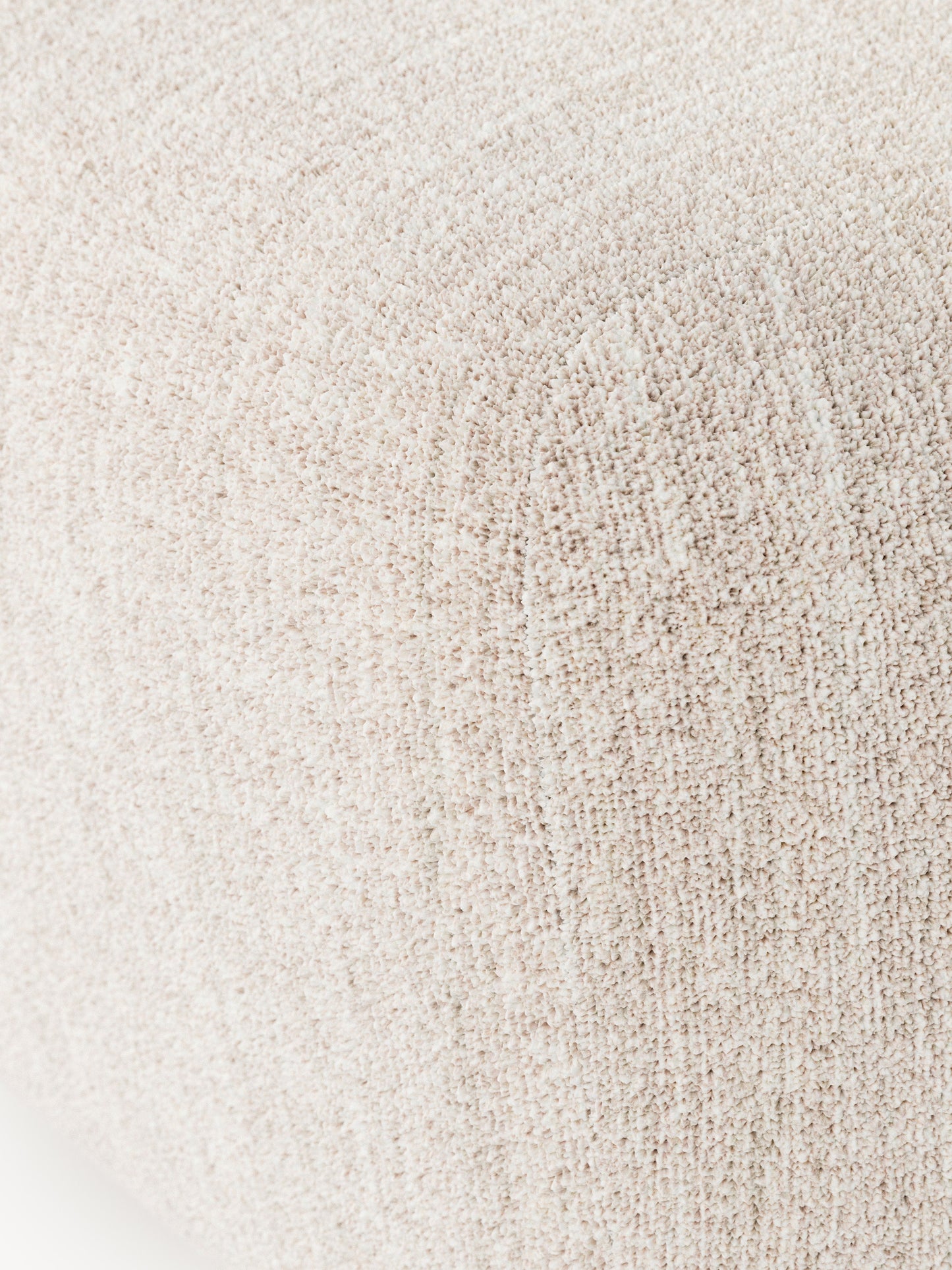 Ovaler Bouclé-Sofa-Hocker Wolke