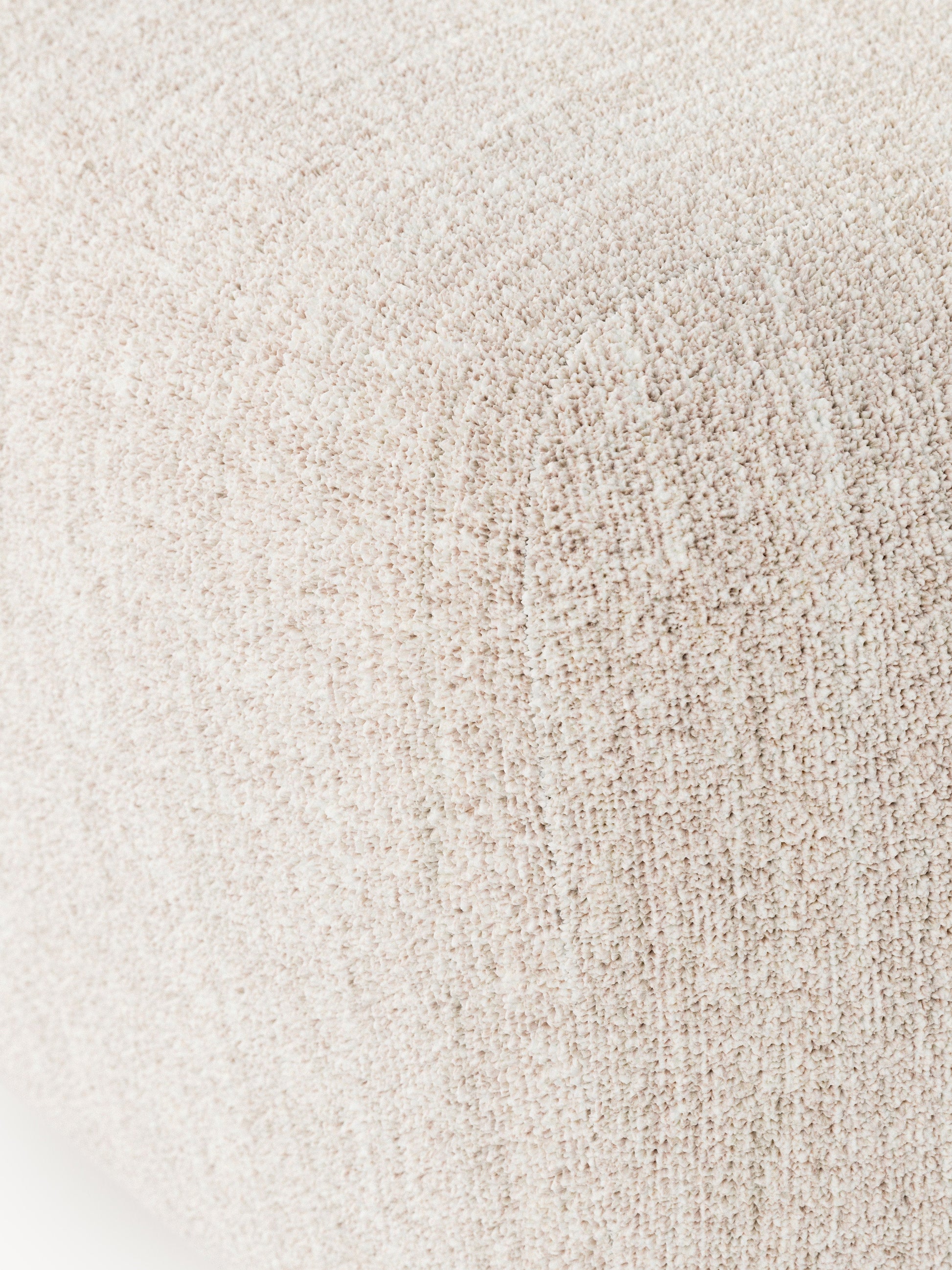 Ovaler Bouclé-Sofa-Hocker Wolke