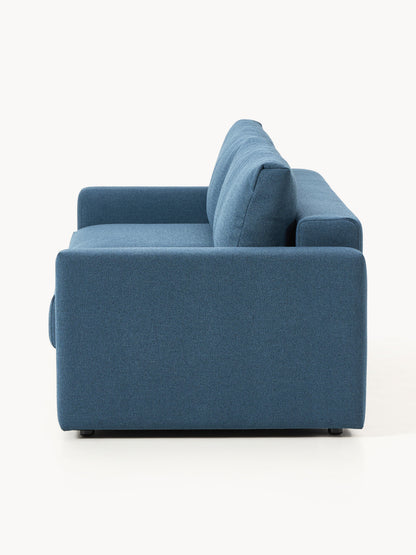 Bouclé-Schlafsofa Tasha (3-Sitzer) mit Stauraum