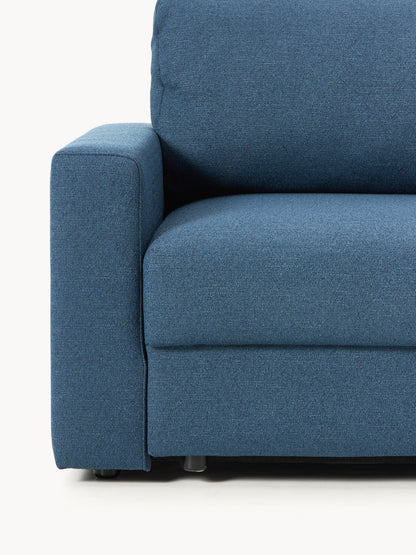Bouclé-Schlafsofa Tasha (3-Sitzer) mit Stauraum