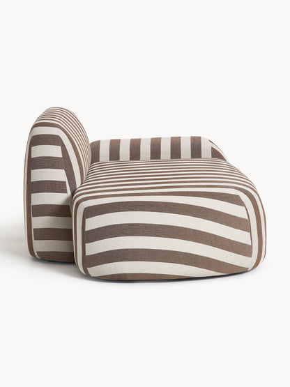Gestreiftes Sofa Wolke (2-Sitzer) mit Chaiselongue