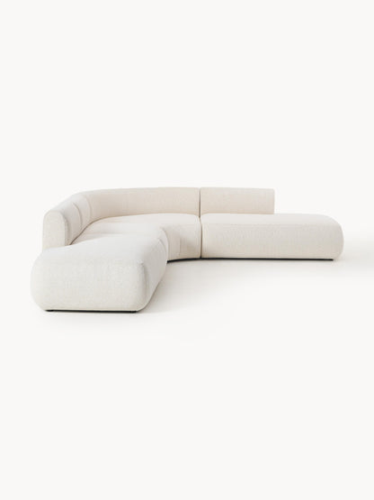 Modulares Bouclé-Ecksofa Sofia (4-Sitzer)