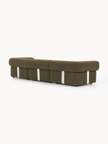 Modulares Bouclé-Sofa Anton (4-Sitzer)