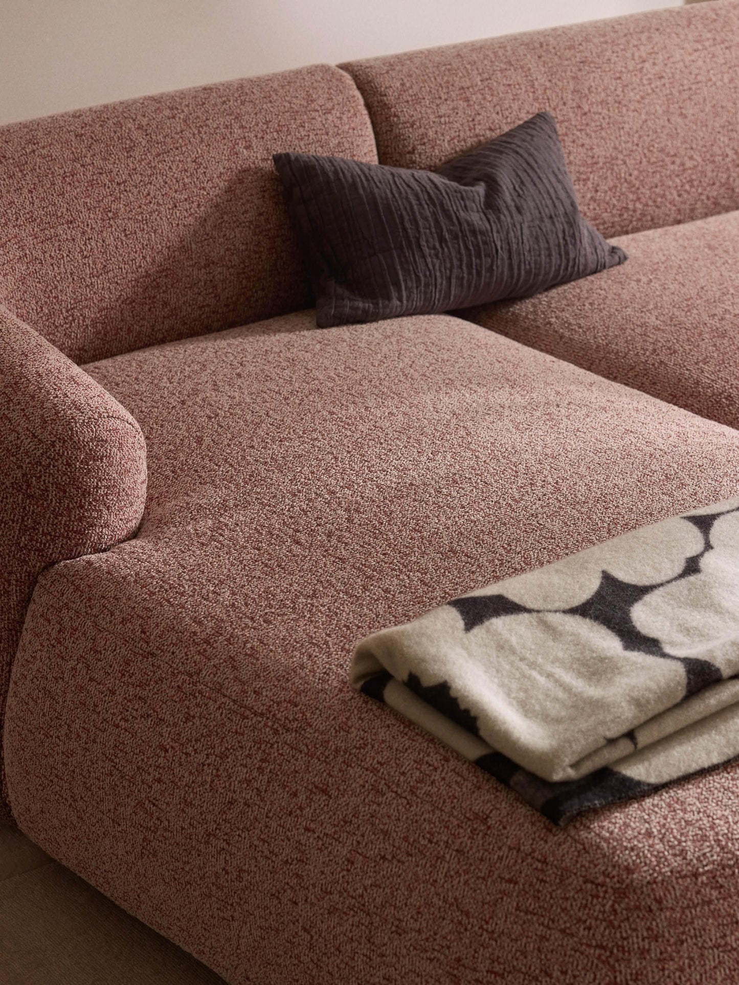 Bouclé-Chaise-Eckmodul Sofia