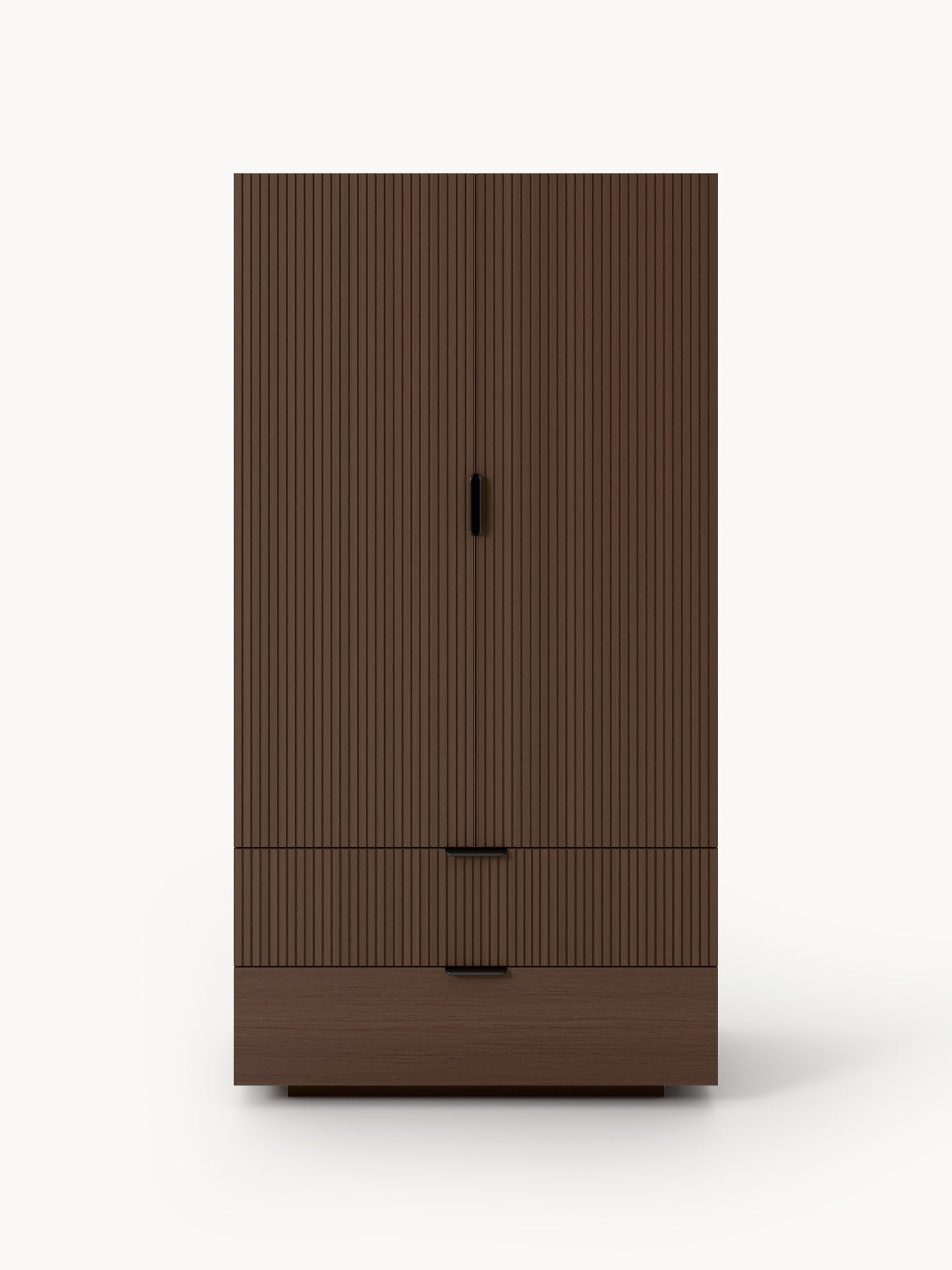 Kompakt-Kleiderschrank Sato aus Holz