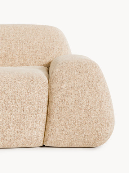 Modulare Bouclé-Chaise Wolke (3-Sitzer)