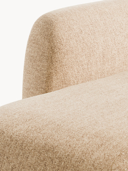 Modulare Bouclé-Chaise Wolke (3-Sitzer)
