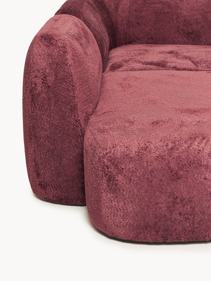 XL Modulares Teddy-Bouclé-Sofa Wolke