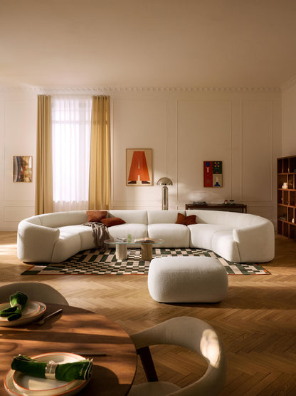 Modulares Bouclé-XL-Sofa Sofia