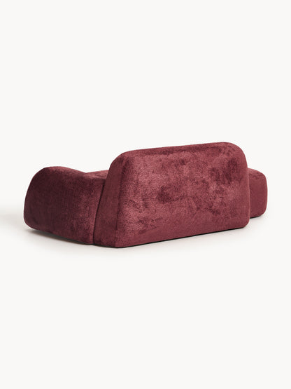 Teddy-Bouclé-Sofa Wolke (2-Sitzer) mit Chaiselongue