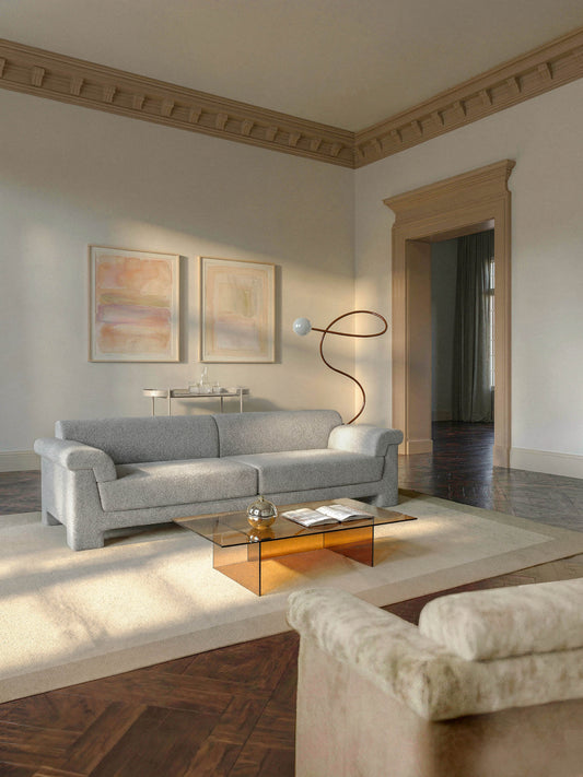 Bouclé-Sofa Atlas (3-Sitzer)