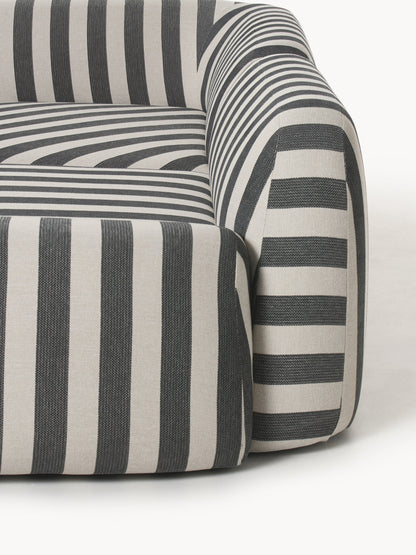 Modulares Gestreiftes Ecksofa Wolke (4-Sitzer) mit Chaiselongue