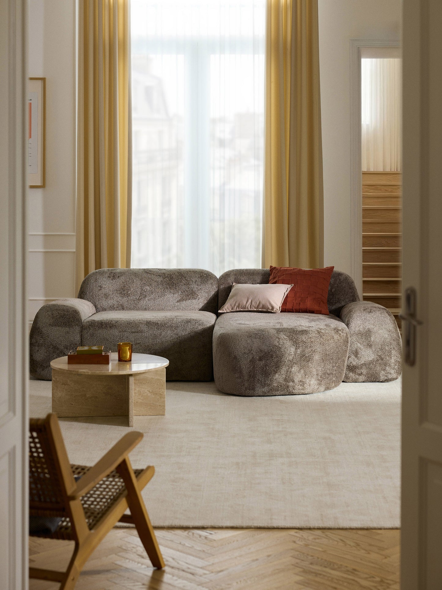 Teddy-Bouclé-Chaise Wolke