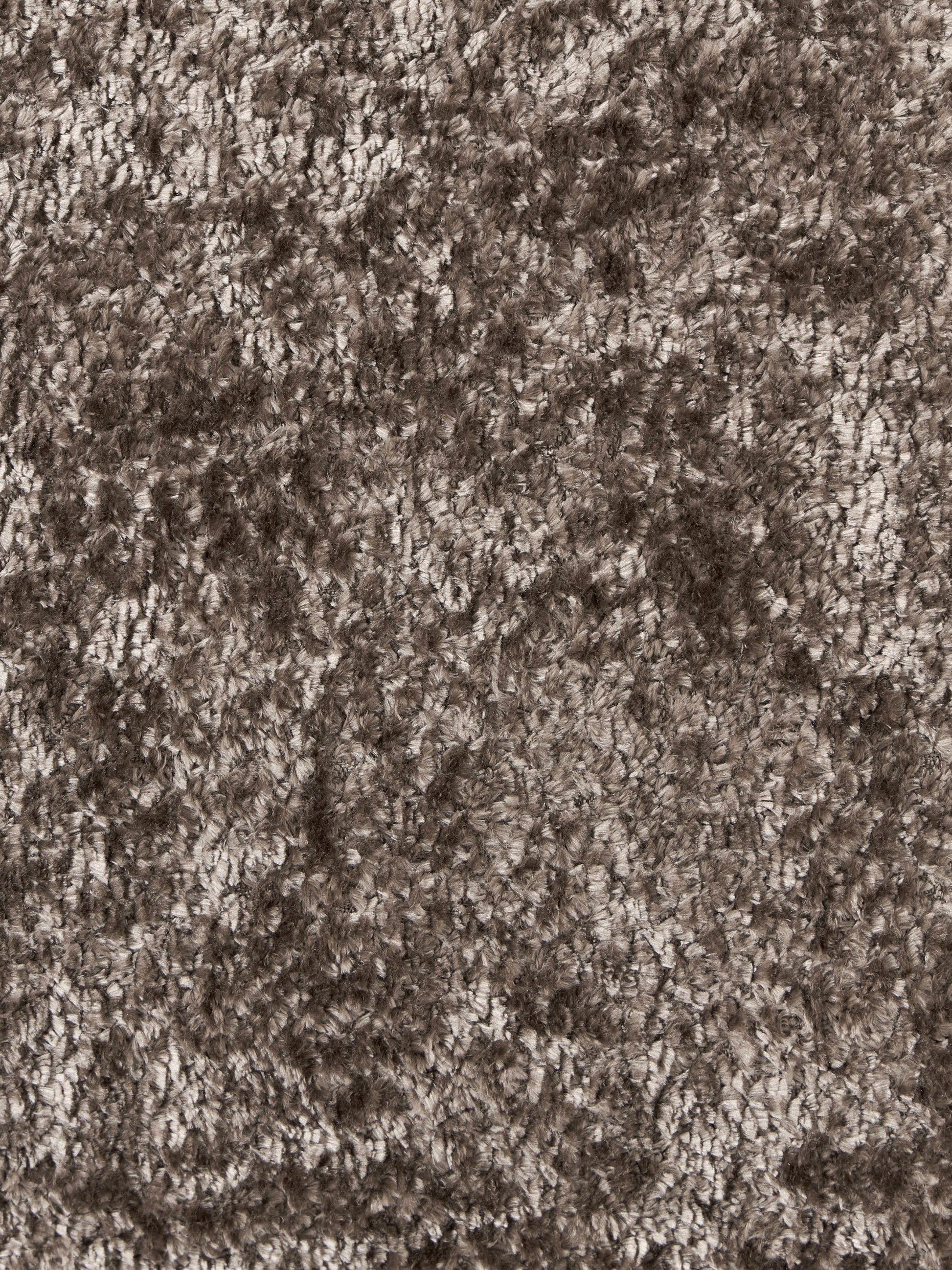 Ovaler Sofa-Hocker Wolke aus Teddy-Bouclé