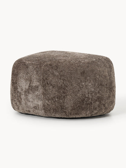Galeriebild 1 - Ovaler Sofa-Hocker Wolke aus Teddy-Bouclé