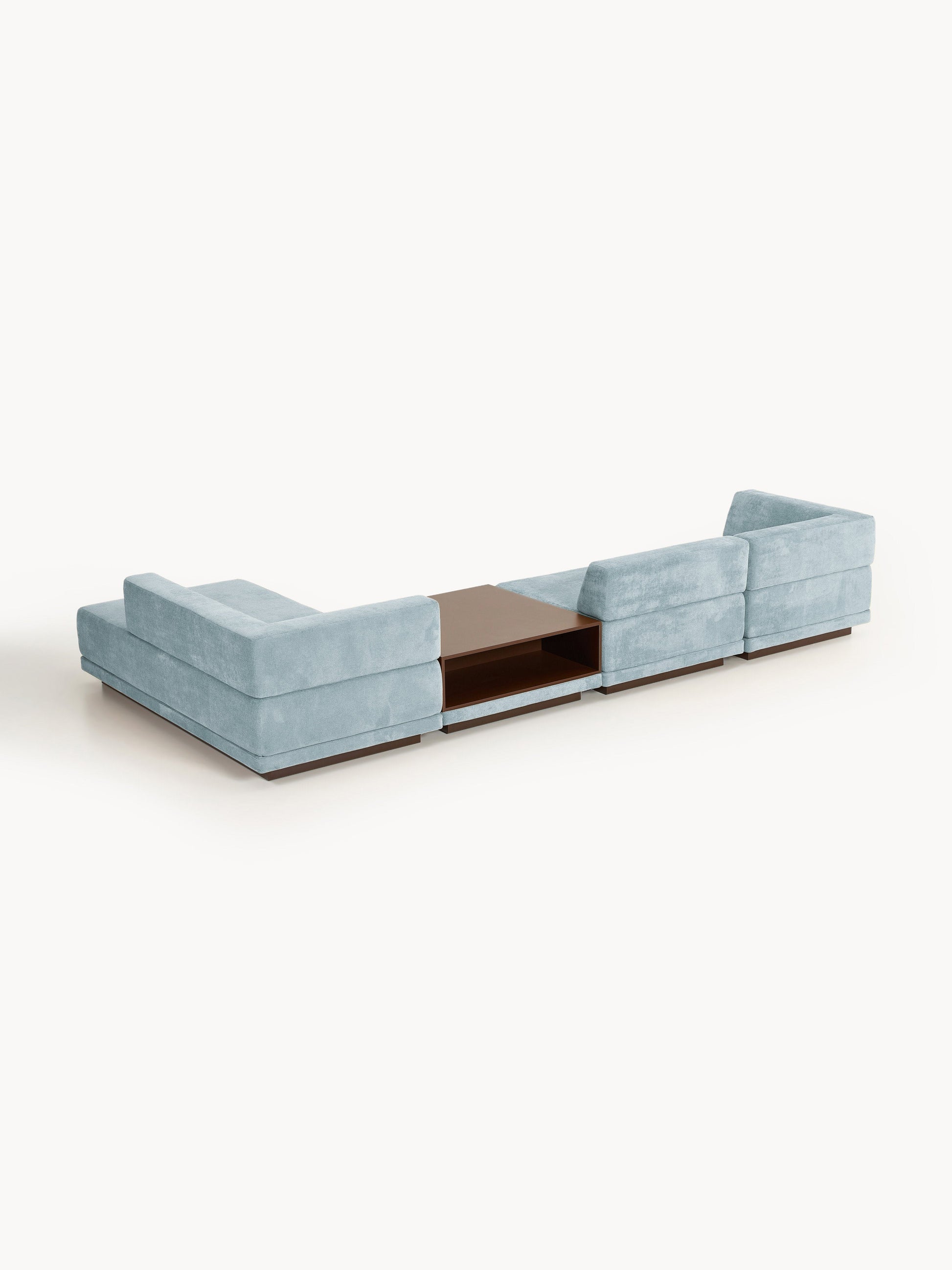 Modulares Ecksofa Colin (4-Sitzer) mit Couchtisch