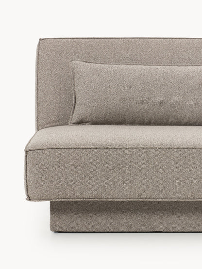 Bouclé-Schlafsofa David mit Stauraum