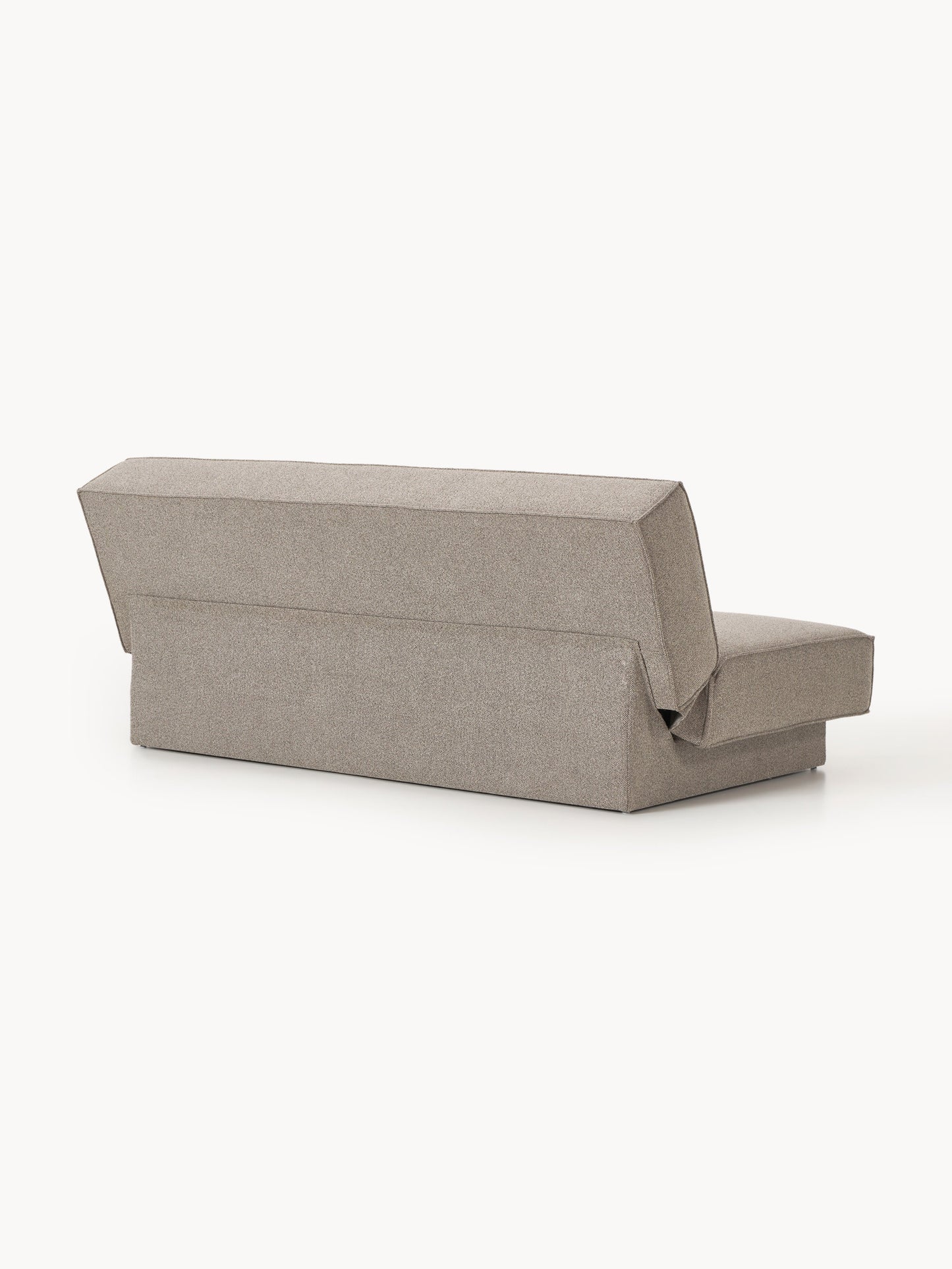 Bouclé-Schlafsofa David mit Stauraum