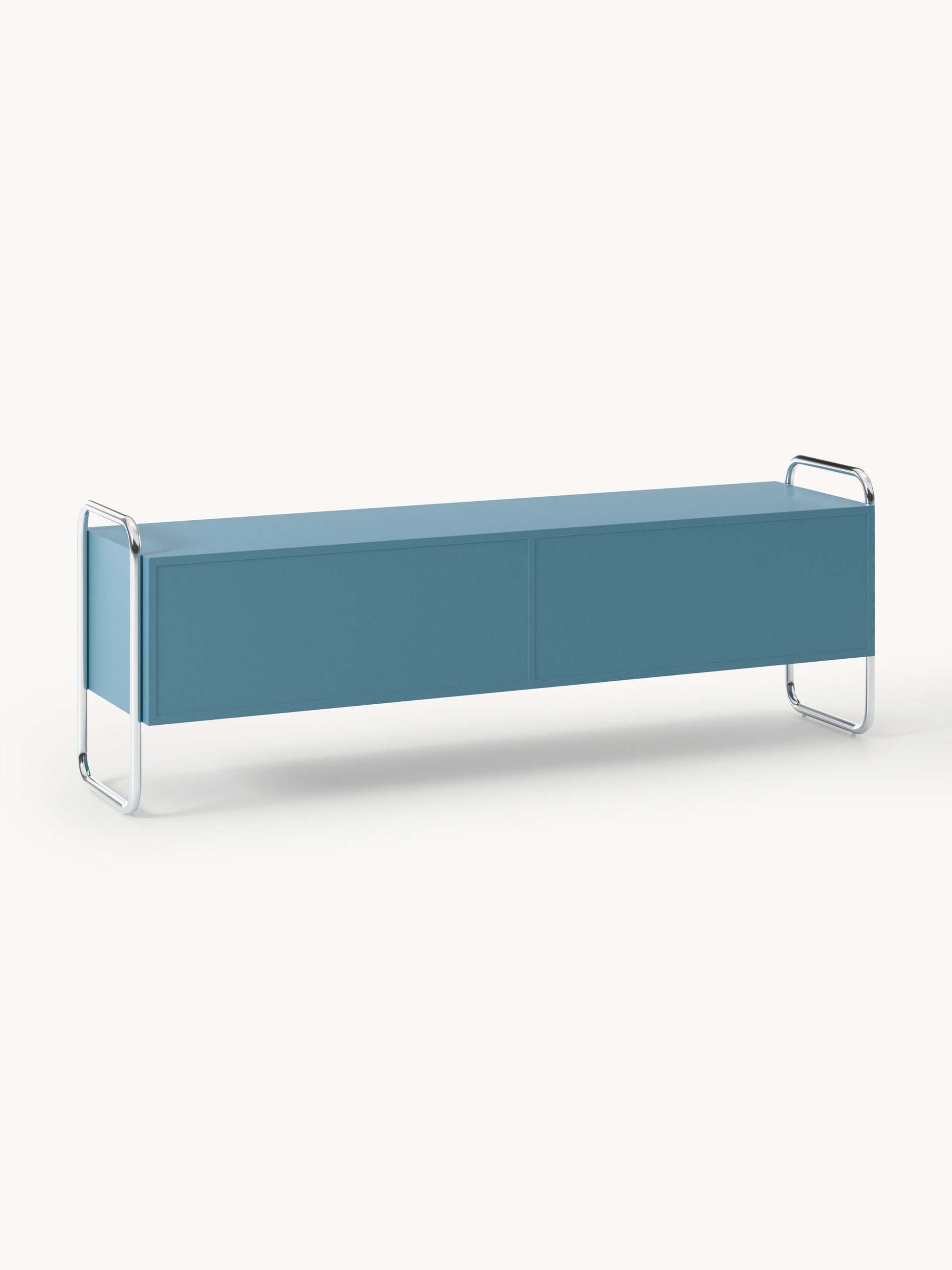Metall-Lowboard Robyn mit Glas-Front