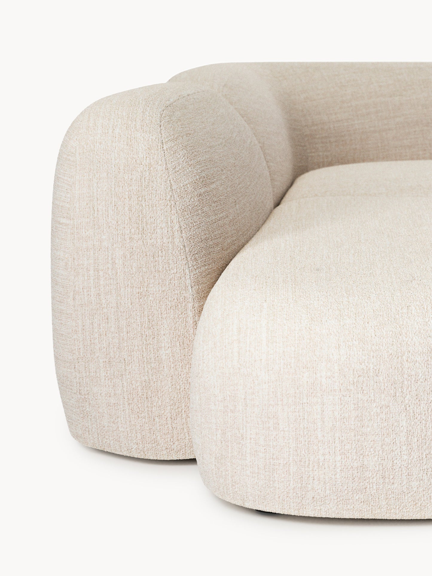 Modulares Bouclé-XL-Sofa Wolke