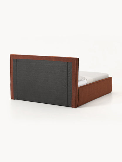 Bouclé-Polsterbett Dream mit Stauraum