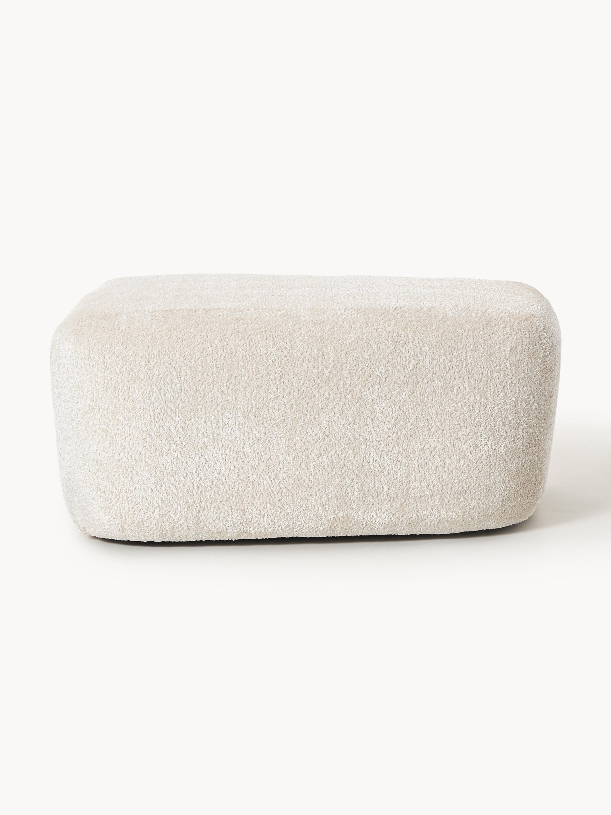 Großer Sofa-Hocker Wolke aus Teddy-Bouclé