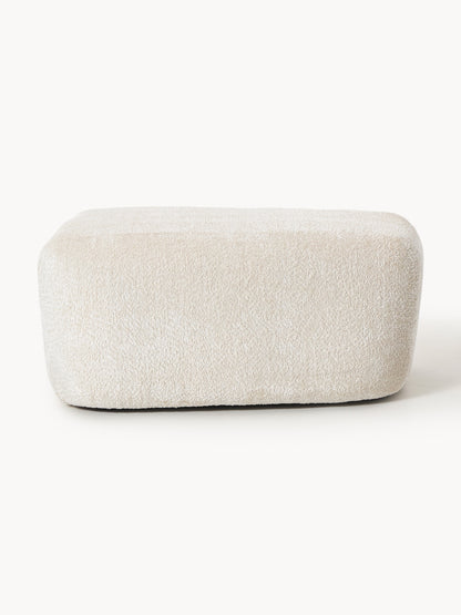 Großer Sofa-Hocker Wolke aus Teddy-Bouclé