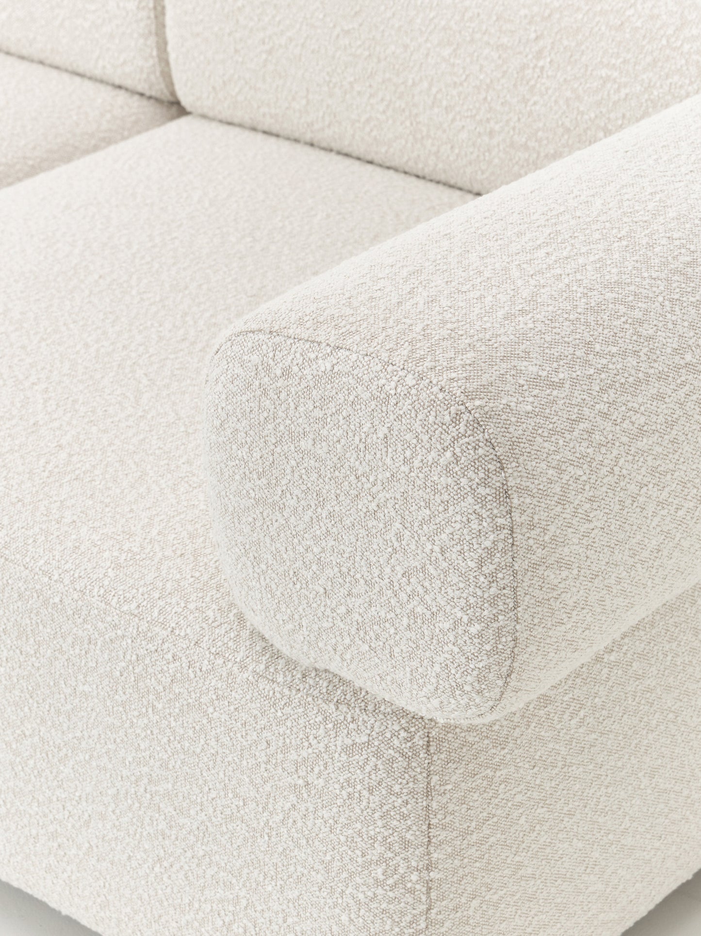 Bouclé-Modulares Sofa Anton (4-Sitzer)