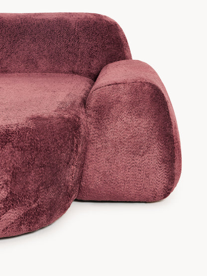 Modulares Teddy-Bouclé-Ecksofa Wolke (4-Sitzer) mit Chaiselongue