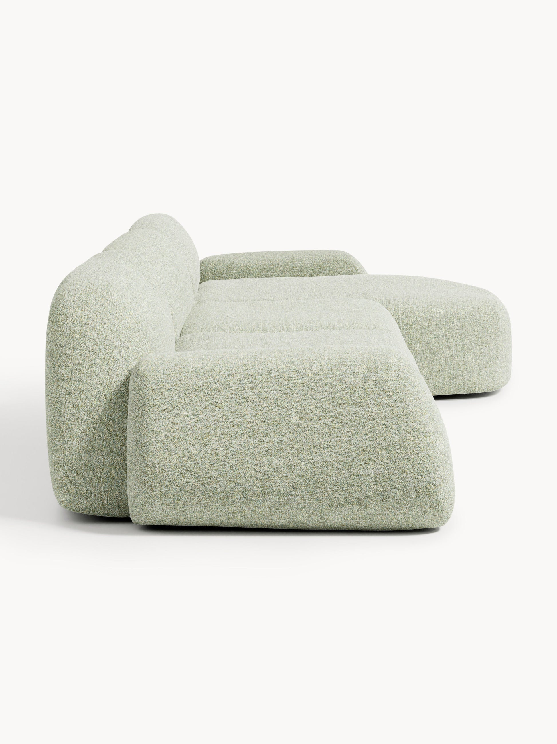 Modulares Bouclé-Ecksofa Wolke (4-Sitzer)
